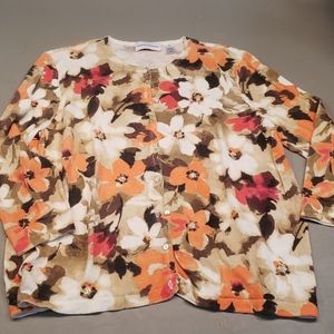 Alfred Dunner, XL light-weight button sweater